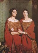 Theodore Chasseriau The Sisters of the Artist (mk09) oil painting reproduction